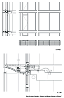 Image:Plan, section and detail of the "double-skin" facade at a "Wing" level of Drawing-A